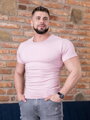 VSB pánske tričko v pudrovo-ružovej farbe